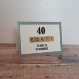 40th Birthday Card