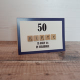 50th Birthday Card