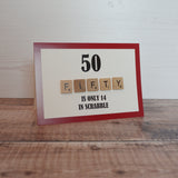 50th Birthday Card