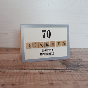 70th Birthday Card